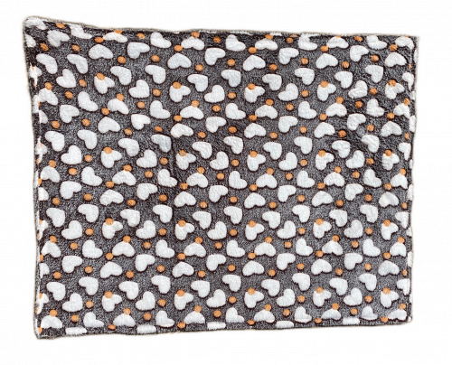 Welpendecke Herzchen beige